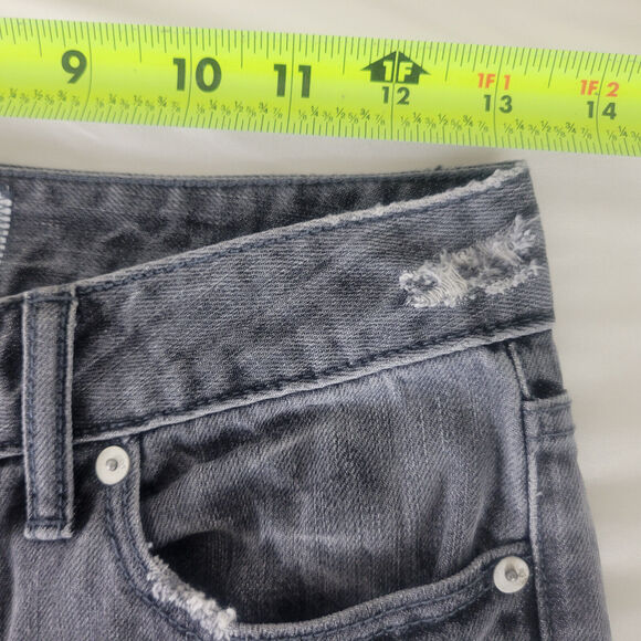 Paper Denim & Cloth Jeans Womens 24 646 Straight‎ Destroyed Black W26 x L25.5 - Picture 4 of 16